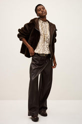 Faux Fur Coat Pandy Brown | ba&sh Clothing