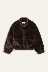 Short Loose-Fitting Jacket Paros Brown | ba&sh Clothing