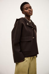 Hooded Jacket Kove Brown | ba&sh Clothing