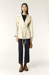 Belted Coat Kam Off-White | ba&sh Clothing