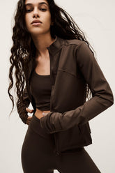 Stand-Up Collar Jacket Gladys Brown | ba&sh Clothing
