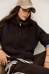Loose-Fitting Sweater Beltane Brown | ba&sh Clothing