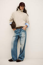 Loose-Fitting Sweater Beltane White | ba&sh Clothing