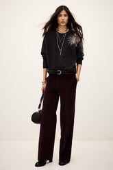 Embroidered Knit Pullover Chor Gray | ba&sh Clothing