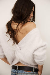 Round-Neck Backless Sweater Fill Gray | ba&sh Clothing