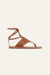 Flat Leather Sandals Capri Brown | ba&sh Clothing|Shoes & Accessories