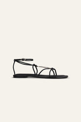 Flat Leather Sandals Caya Black | ba&sh Clothing|Shoes & Accessories