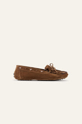 Suede Moccasins Corto Brown | ba&sh Clothing|Shoes & Accessories