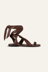 Flat Knotted Sandals Covilla Brown | ba&sh Shoes & Accessories