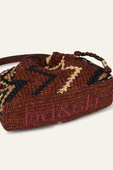 Tribal-Inspired Raffia Clutch June Multicolored | ba&sh Shoes & Accessories