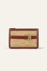 Woven Raffia Clutch Youyou Brown | ba&sh Shoes & Accessories