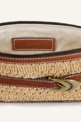 Woven Raffia Clutch Youyou Brown | ba&sh Shoes & Accessories