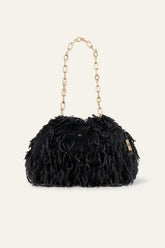 Feathered Clutch June Black | ba&sh Shoes & Accessories