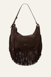 Fringed Hobo Bag Franges Brown | ba&sh Shoes & Accessories