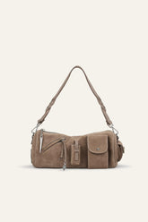 Suede Baguette Bag Beni Gray | ba&sh Shoes & Accessories