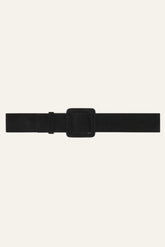 Suede Square Buckle Belt Betty Black | ba&sh Shoes & Accessories