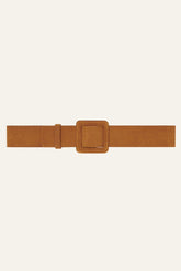 Suede Square Buckle Belt Betty Brown | ba&sh Shoes & Accessories