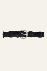 Wide Braided Belt Brew Black | ba&sh Shoes & Accessories