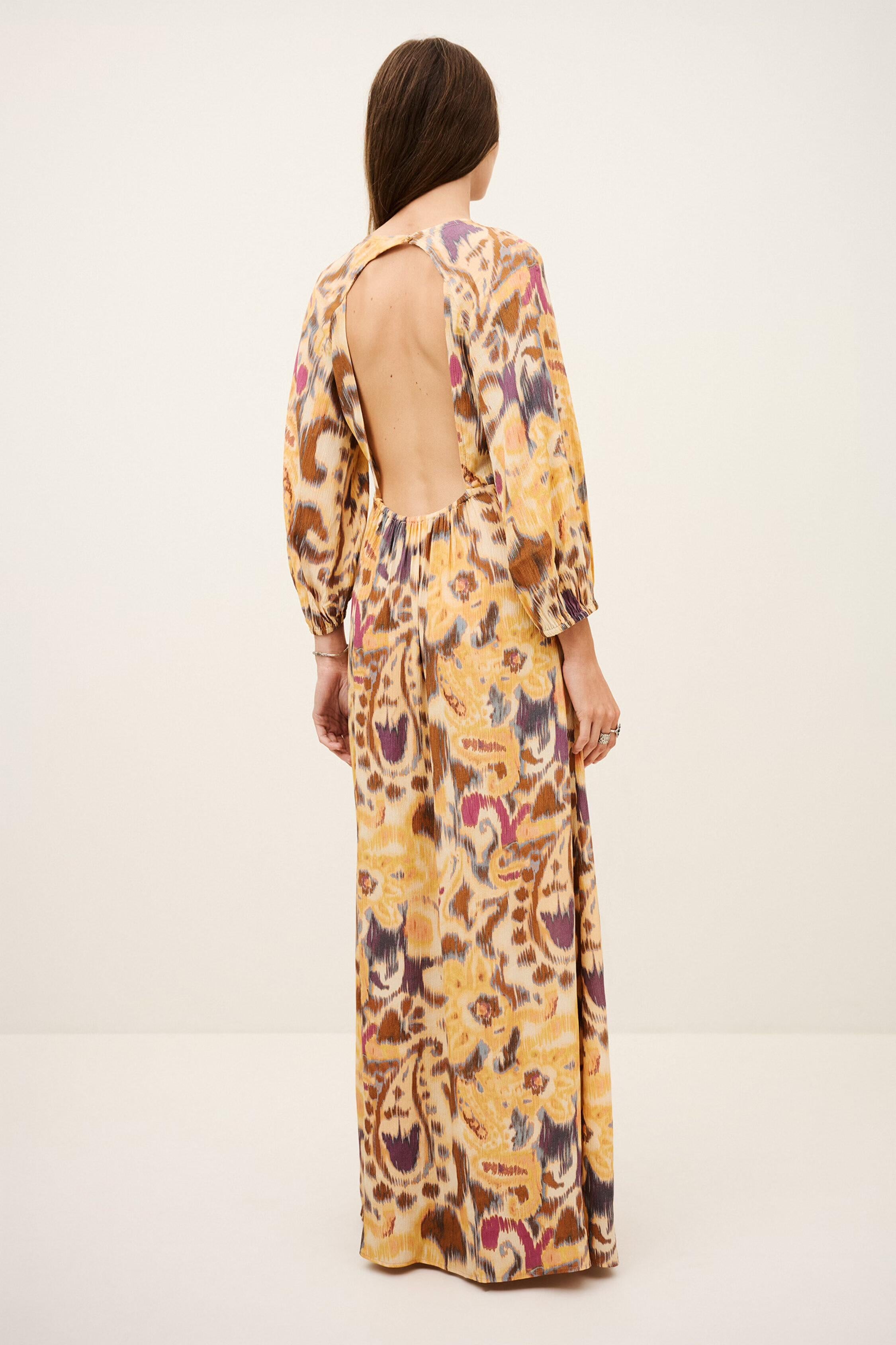 Open-Back Maxi Dress Molina Yellow | ba&sh Clothing