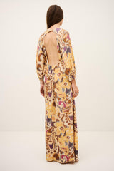 Open-Back Maxi Dress Molina Yellow | ba&sh Clothing