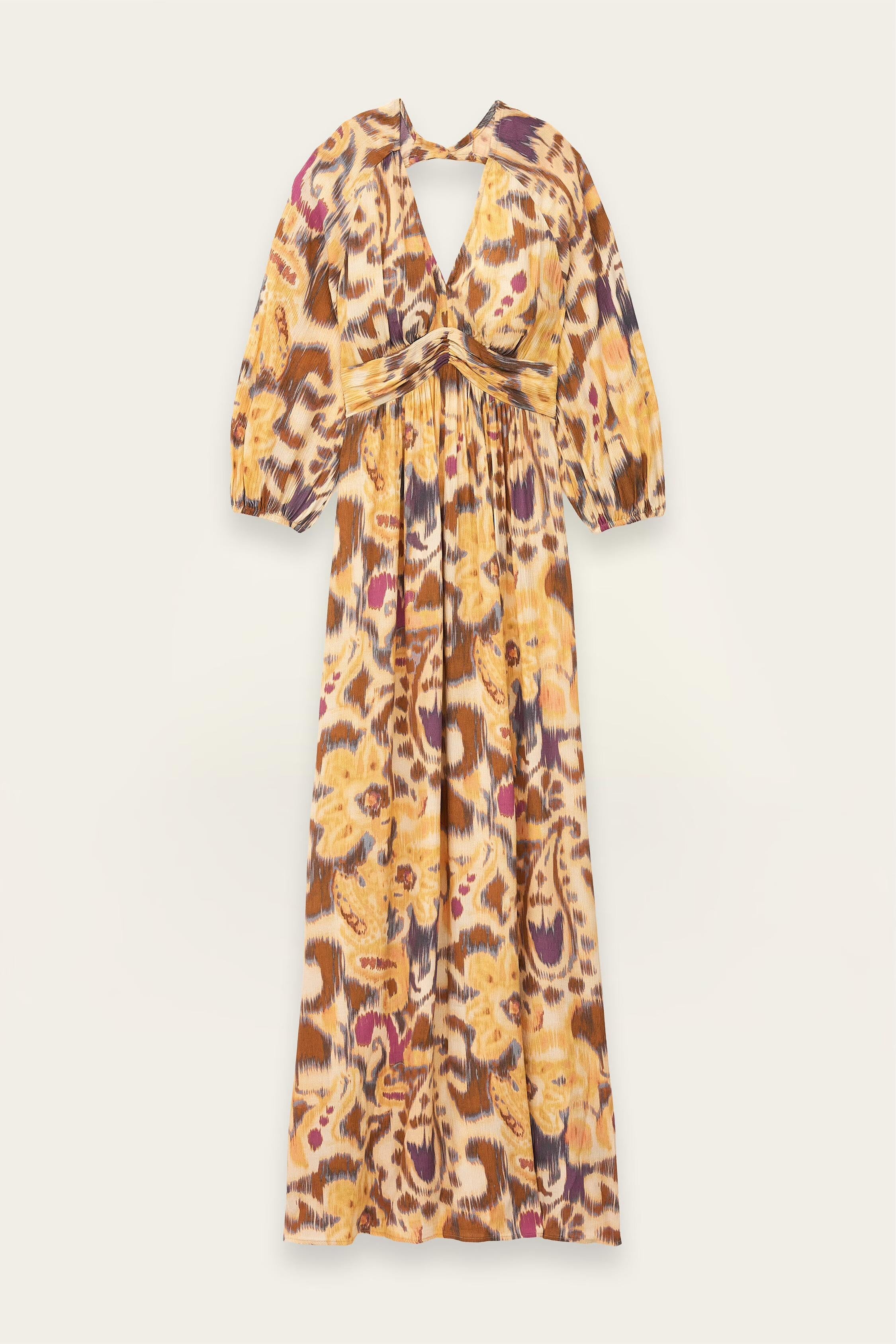 Open-Back Maxi Dress Molina Yellow | ba&sh Clothing