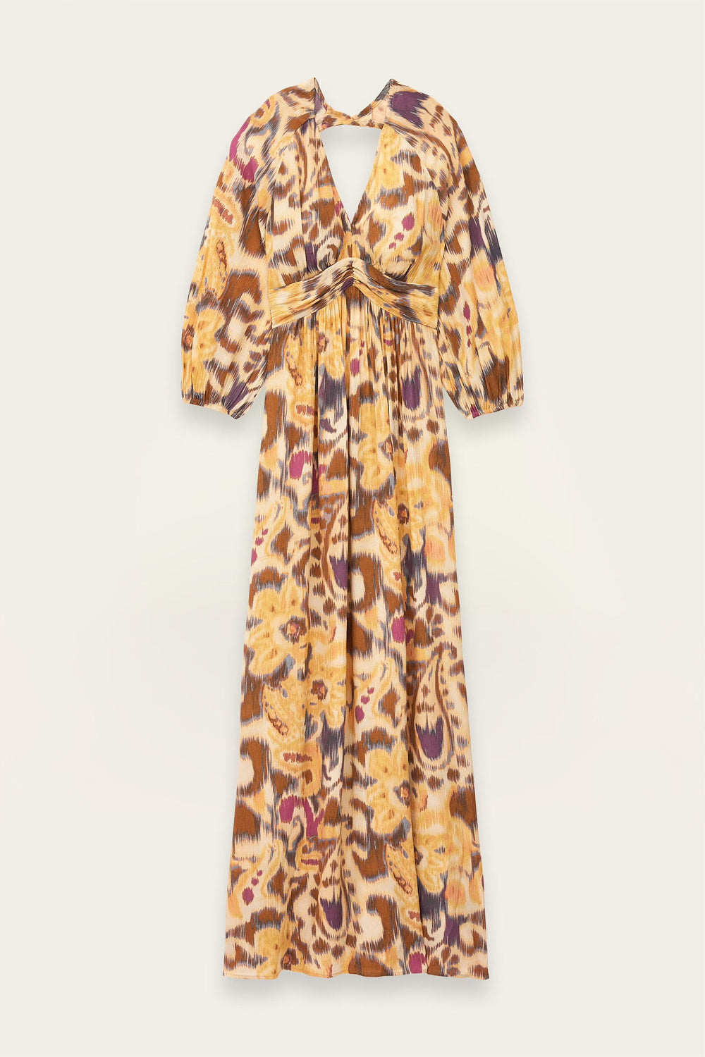 Open-Back Maxi Dress Molina Yellow | ba&sh Clothing