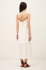 Elegant Midi Dress Penny Off-White | ba&sh Clothing
