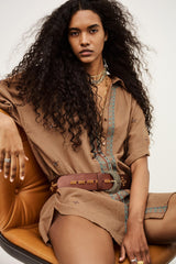 Embroidered Shirt Daela Beige | ba&sh Clothing