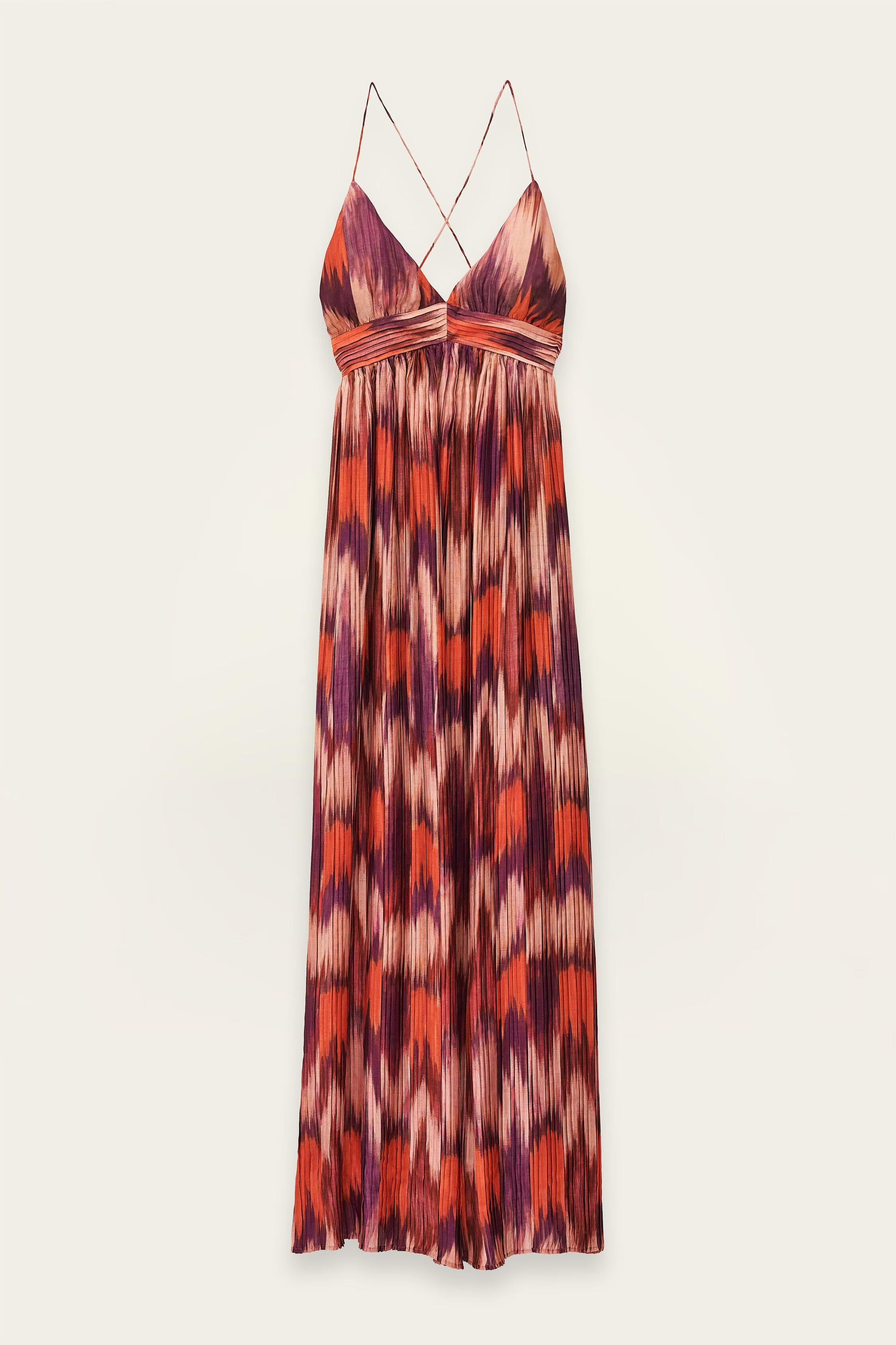 Patterned Maxi Dress Anaelle Orange | ba&sh Clothing