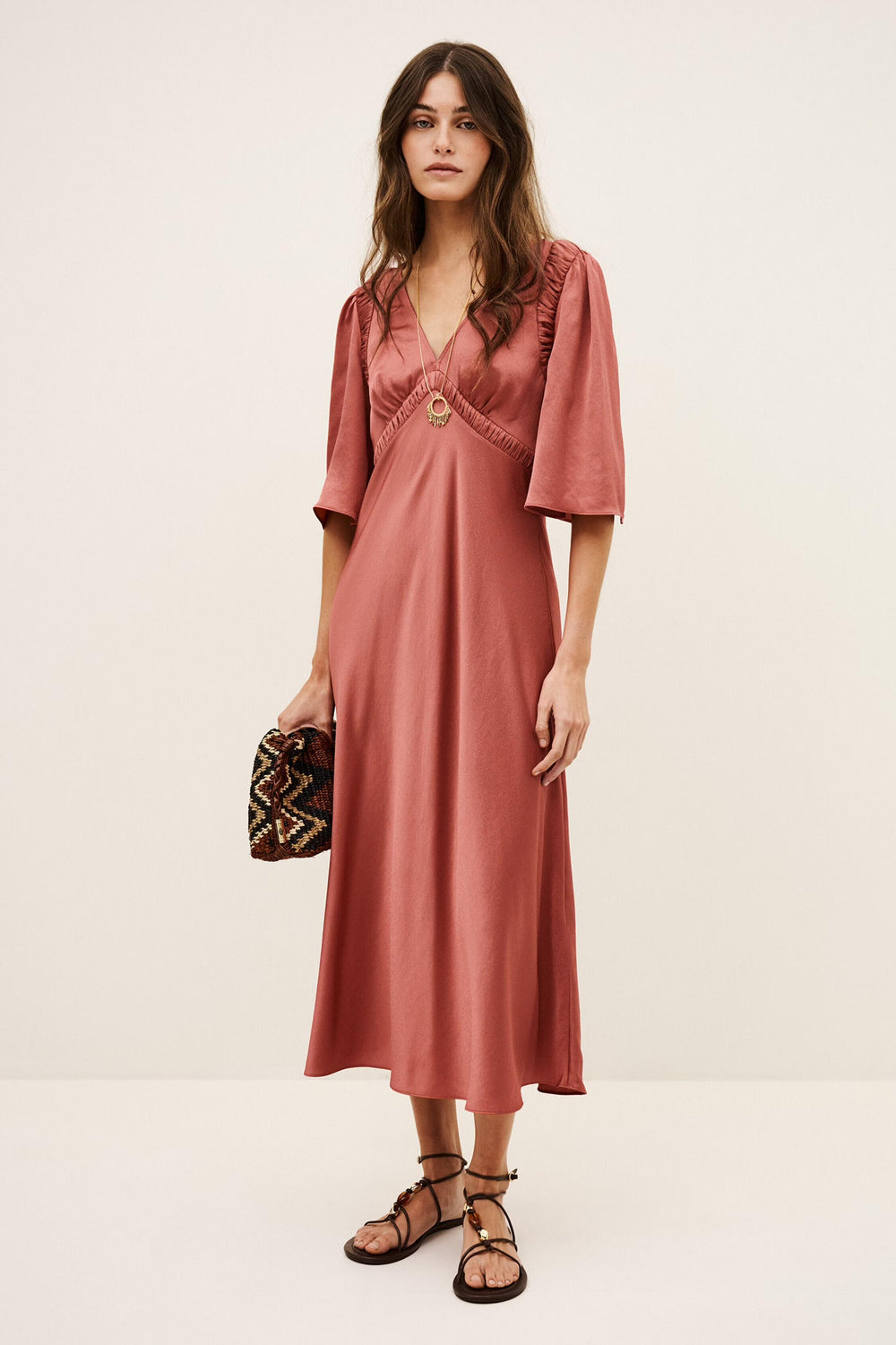 Midi Dress Charlotte Pink | ba&sh Clothing