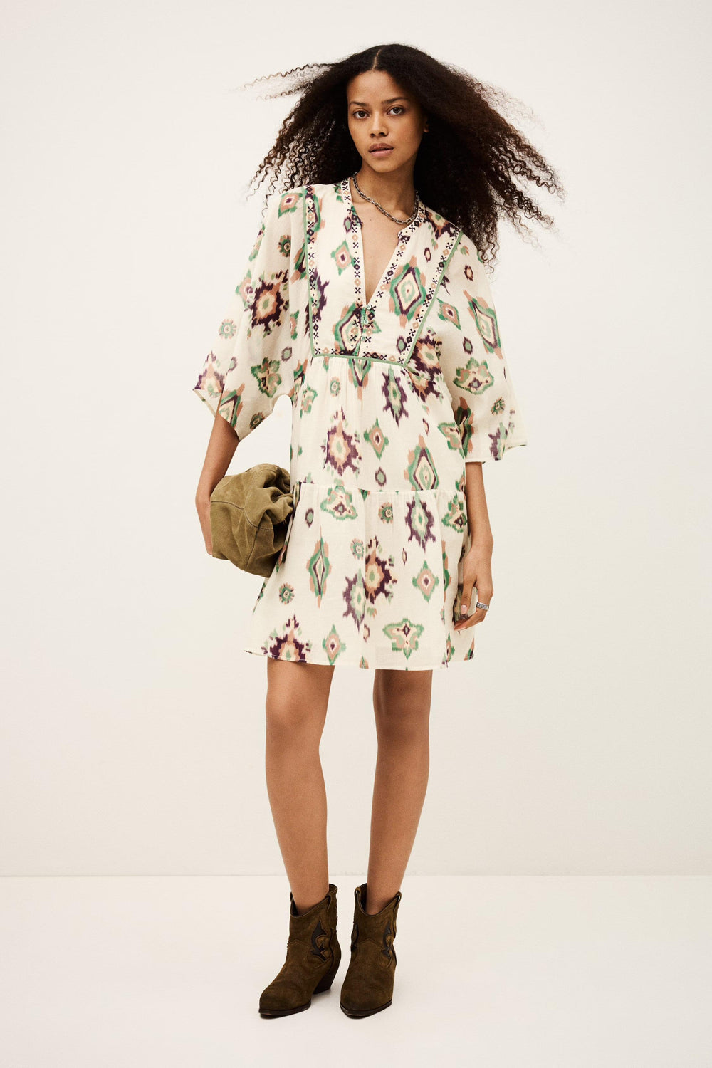 Mini Dress Olalie Off-White | ba&sh Clothing