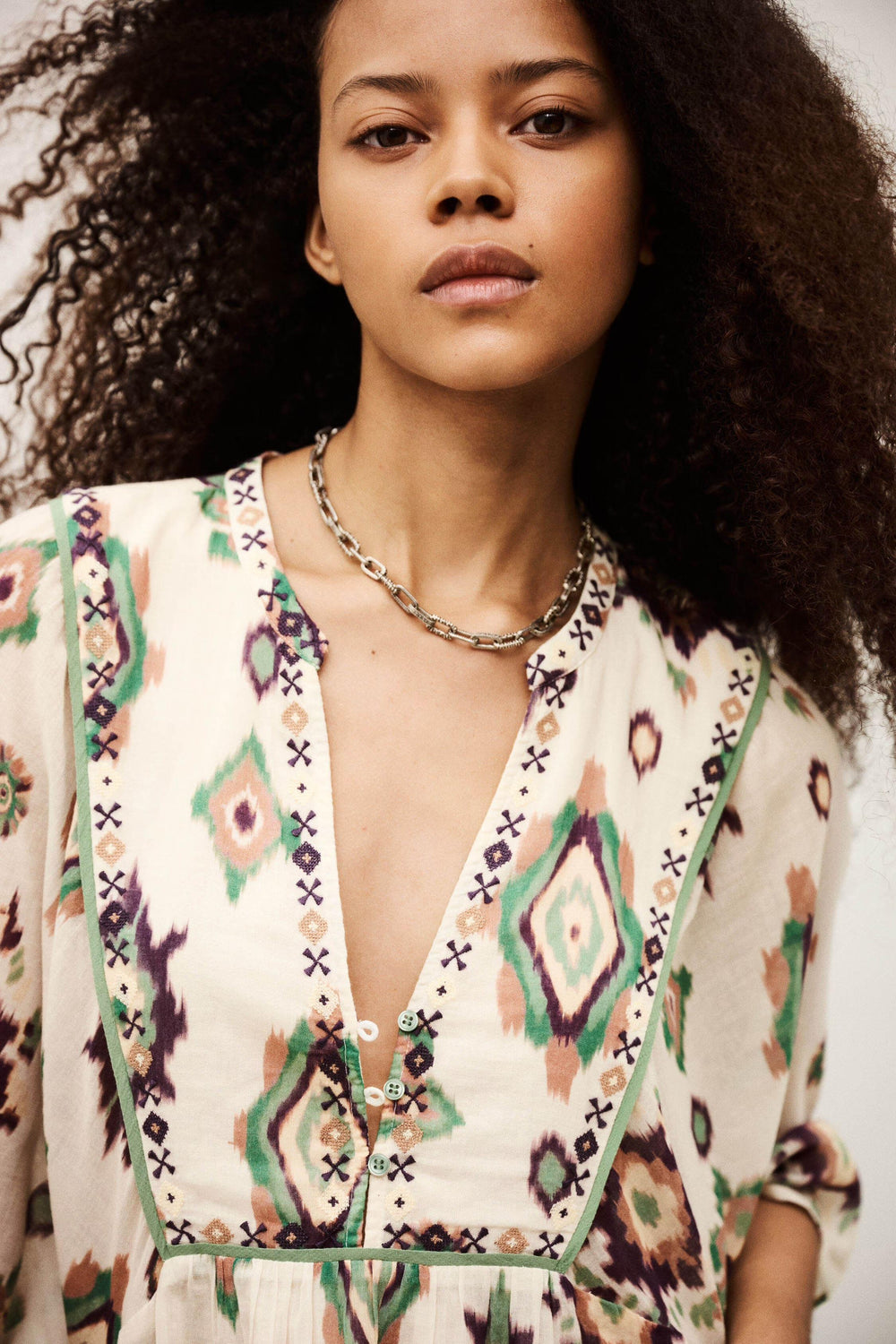 Mini Dress Olalie Off-White | ba&sh Clothing