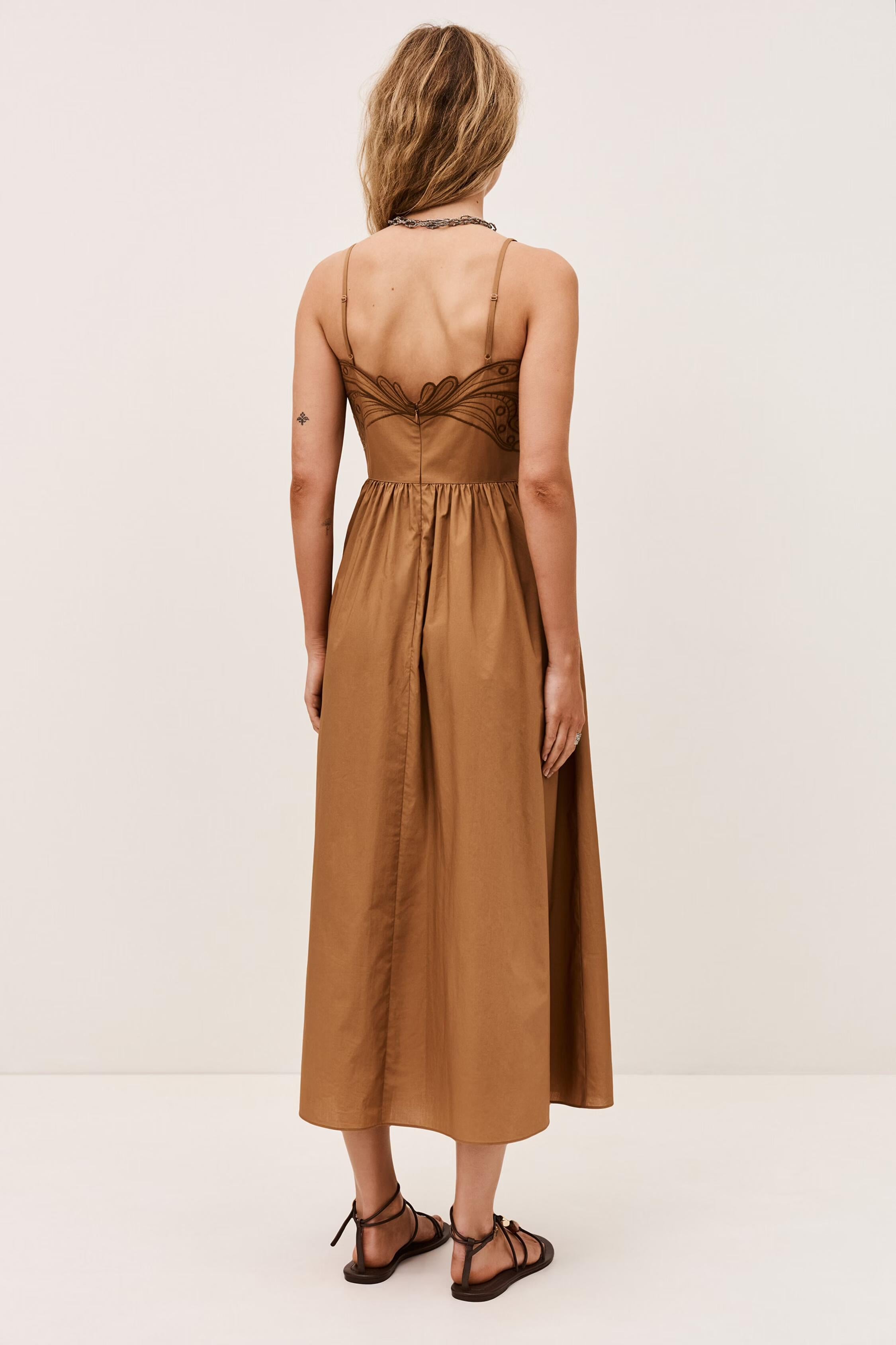 Midi Dress Romi Brown | ba&sh Clothing