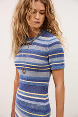 Striped Knitted Maxi Dress Tonnie Multicolored | ba&sh Clothing