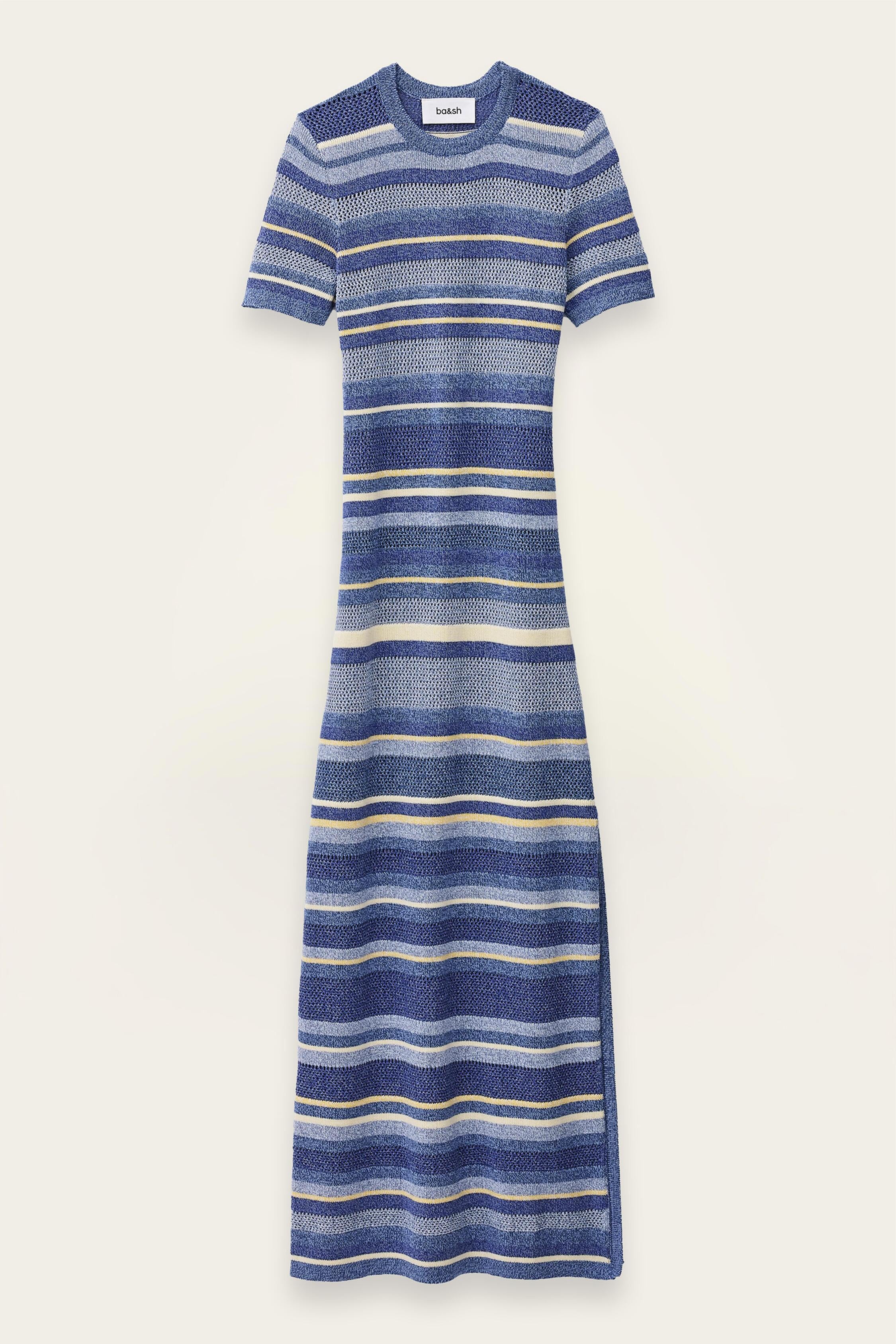 Striped Knitted Maxi Dress Tonnie Multicolored | ba&sh Clothing