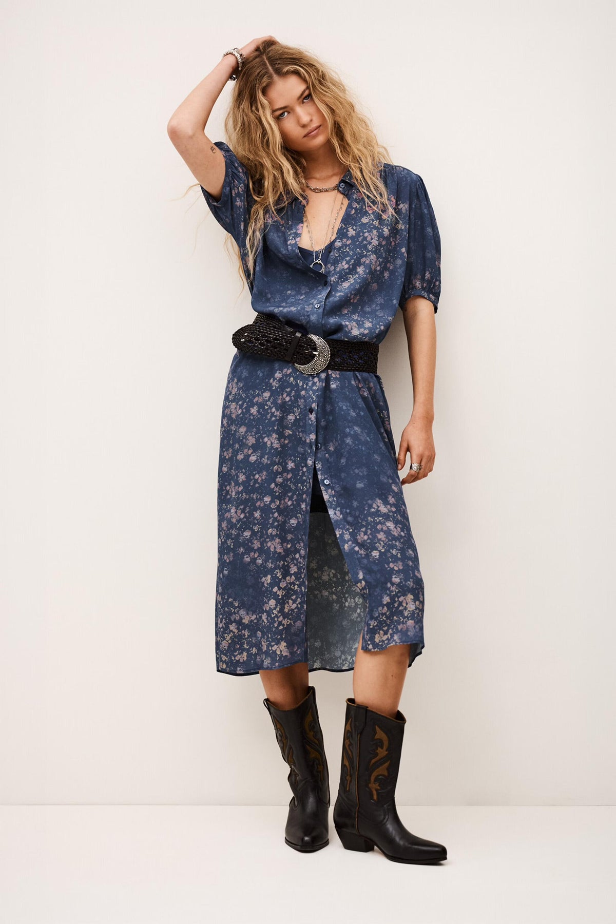 Dress Norma Blue | ba&sh Clothing|Sale