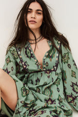 Midi Dress Oelia Green | ba&sh Clothing