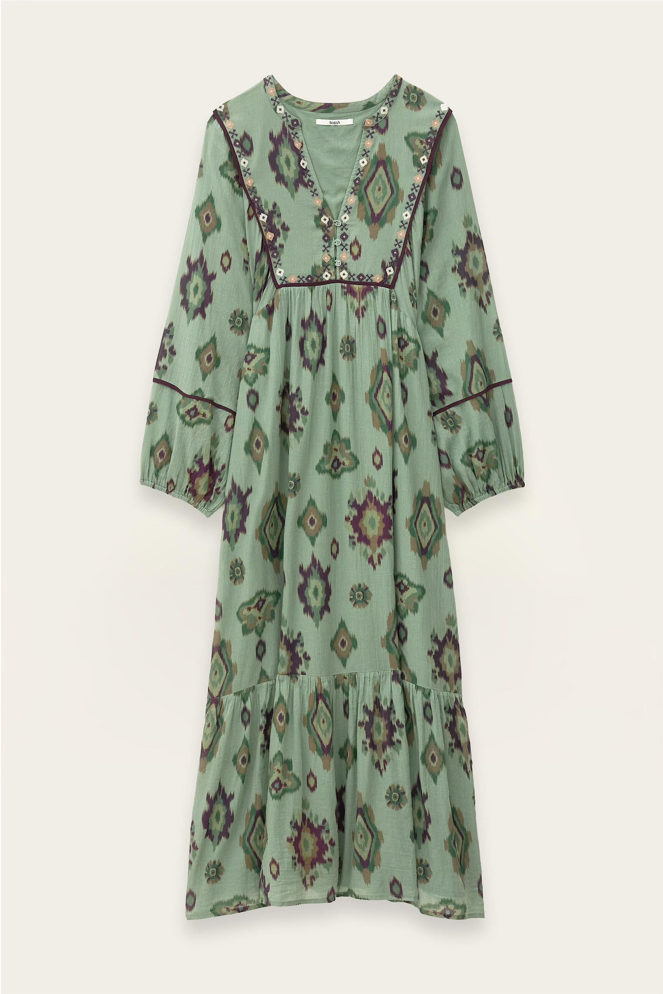 Midi Dress Oelia Green | ba&sh Clothing