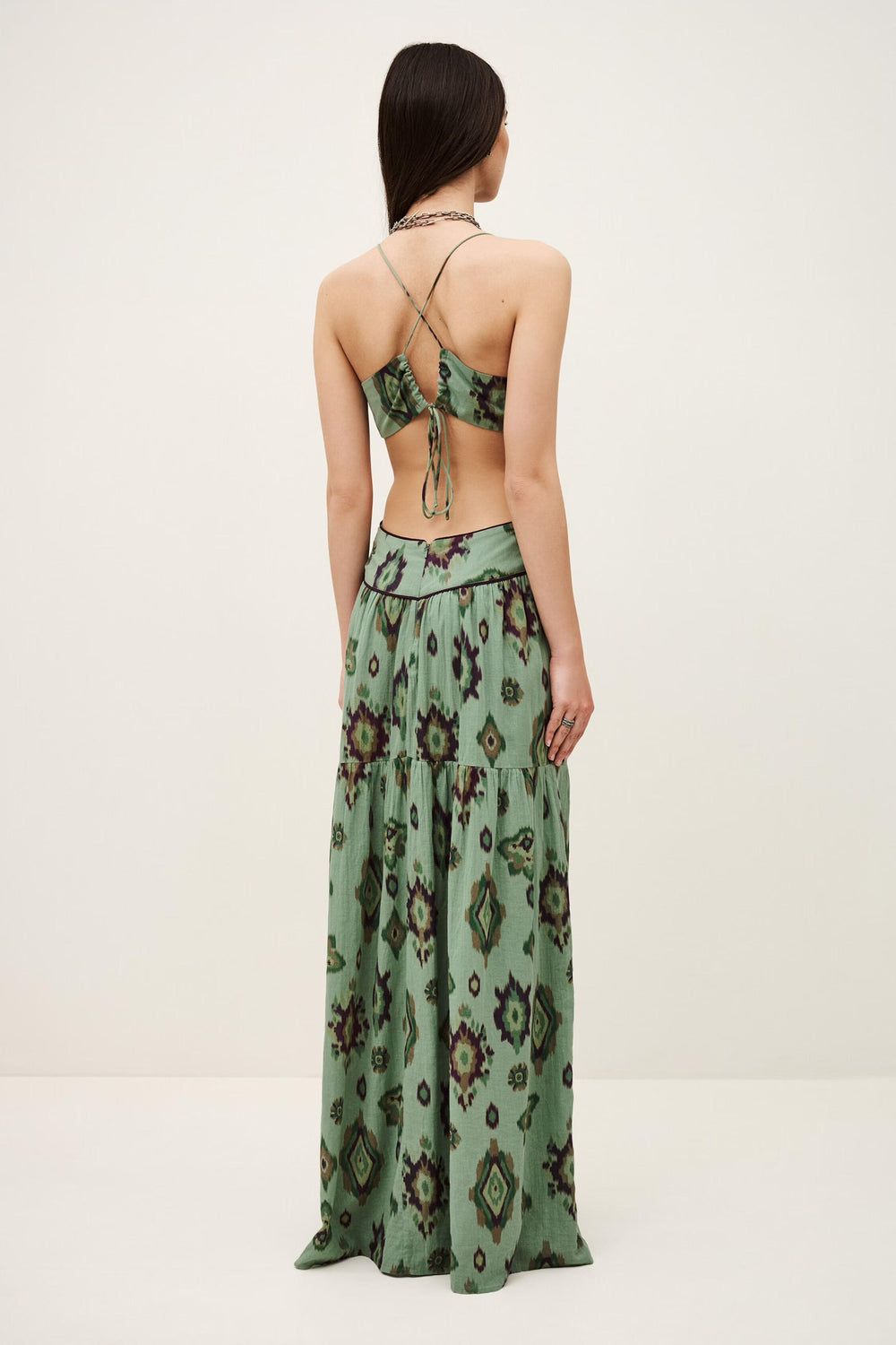 Maxi Dress Omelia Green | ba&sh Clothing