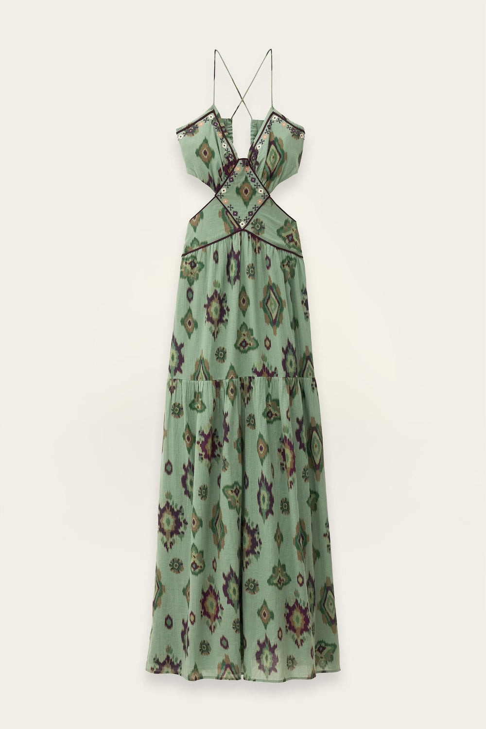 Maxi Dress Omelia Green | ba&sh Clothing