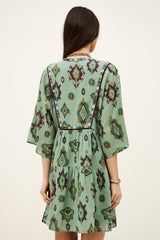 Mini Dress Olalie Green | ba&sh Clothing