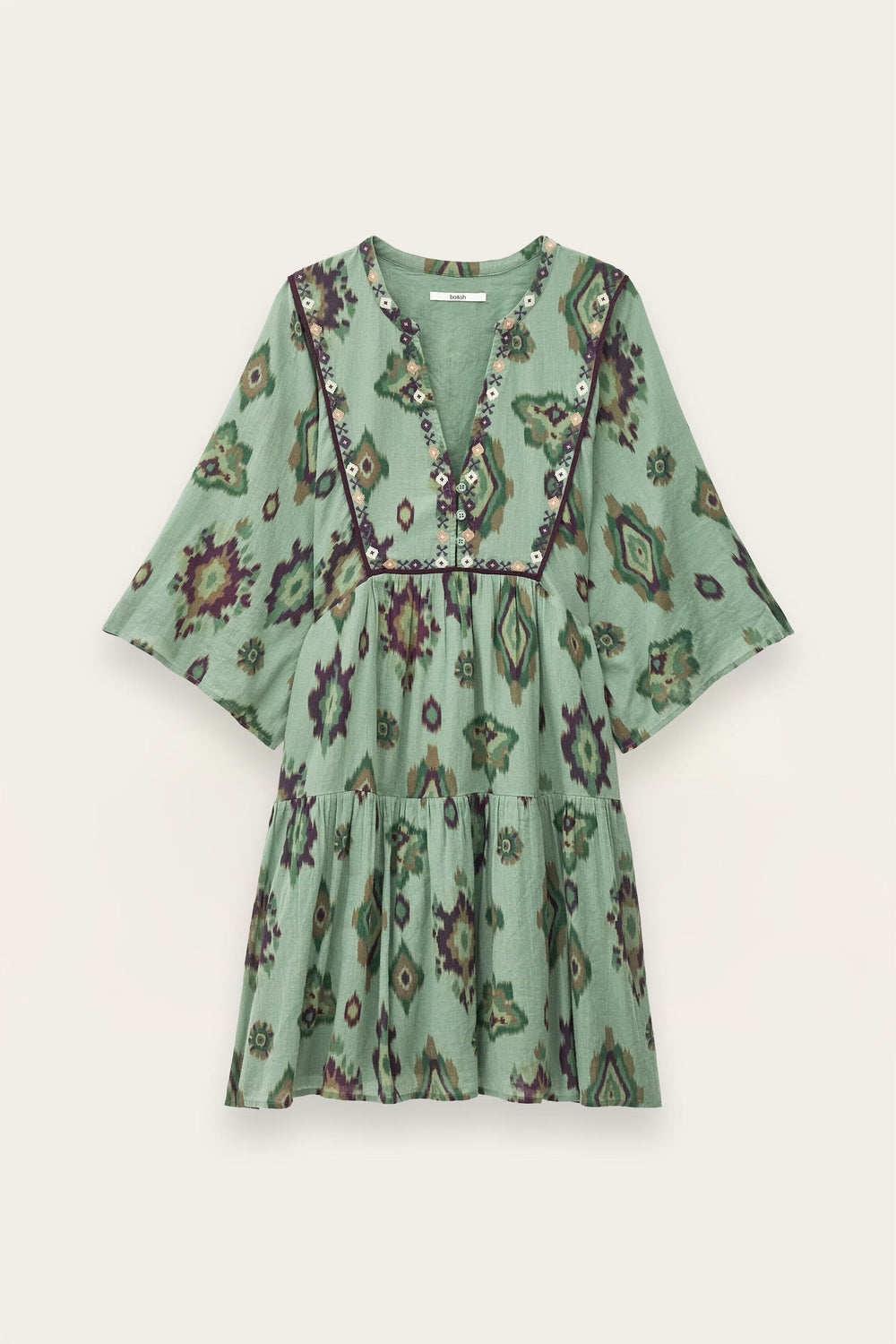 Mini Dress Olalie Green | ba&sh Clothing