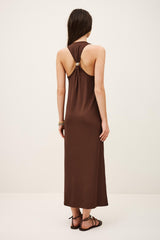 Jersey Maxi Dress Naora Brown | ba&sh Clothing