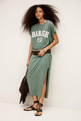 T-Shirt Dress Civia Green | ba&sh Clothing