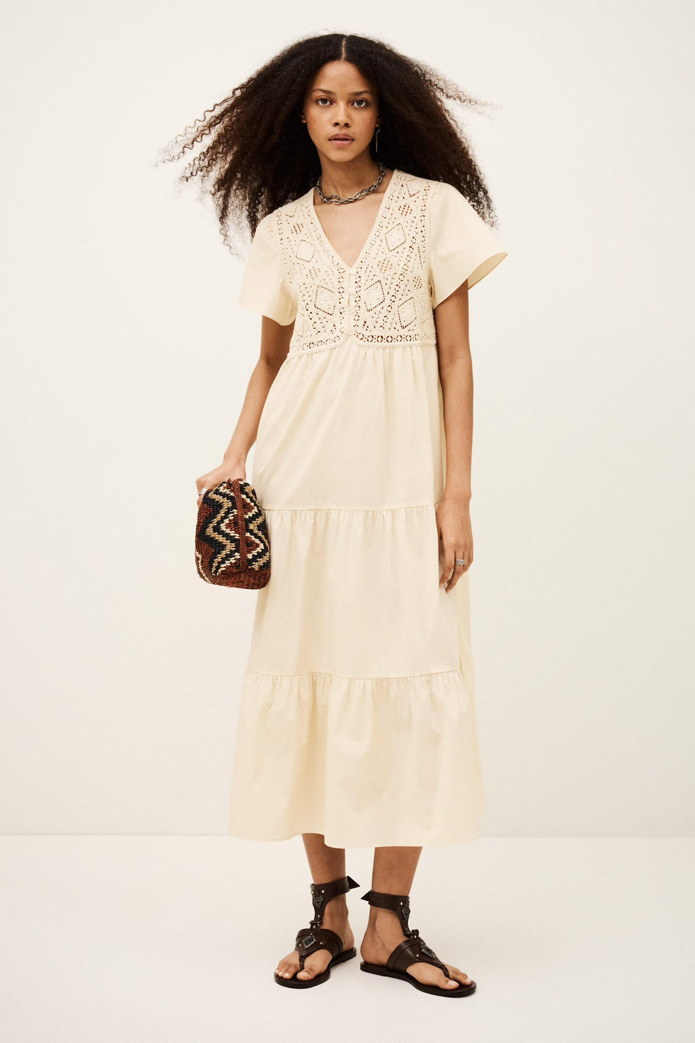 Midi Dress Sandy Off-White | ba&sh Clothing