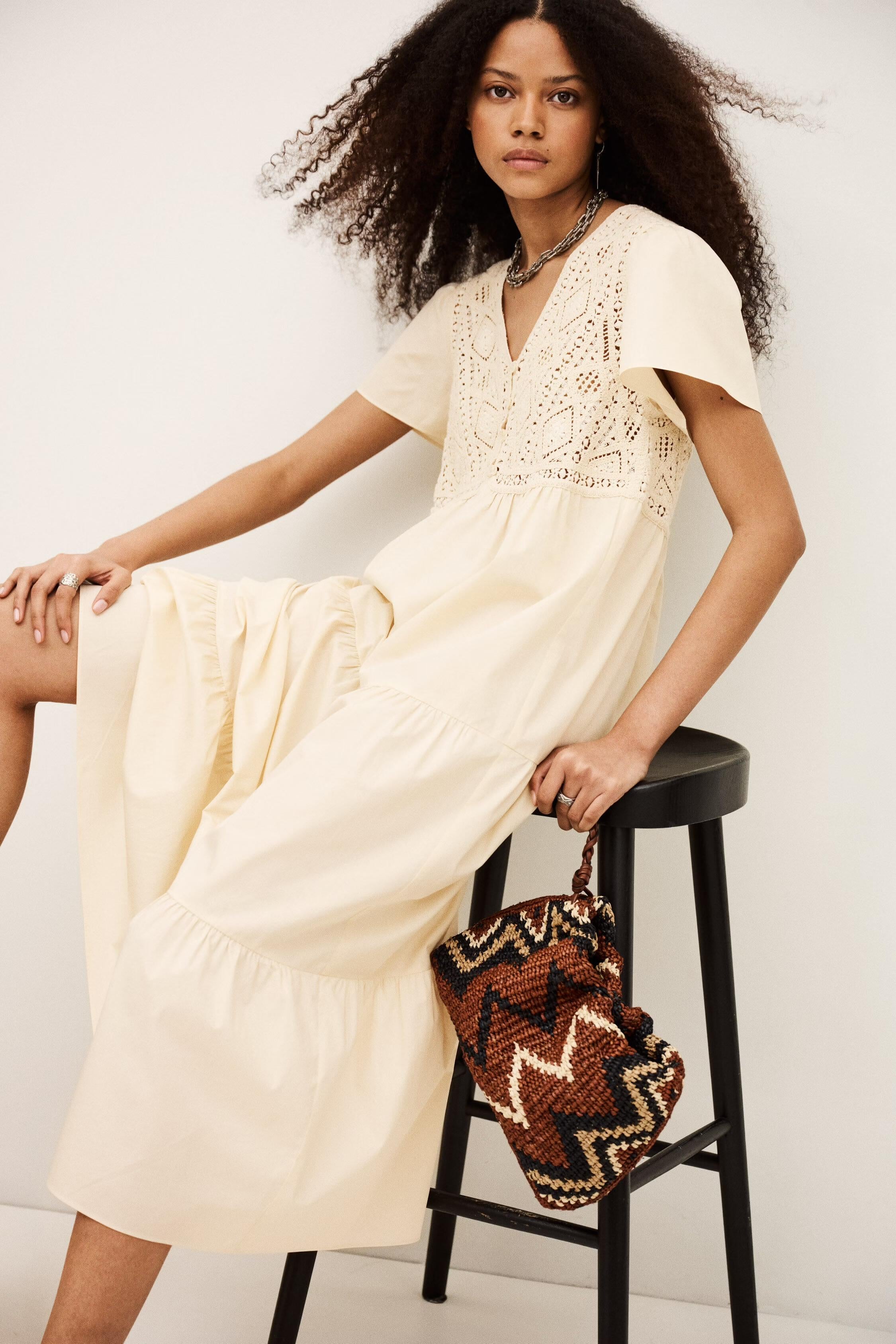 Midi Dress Sandy Off-White | ba&sh Clothing