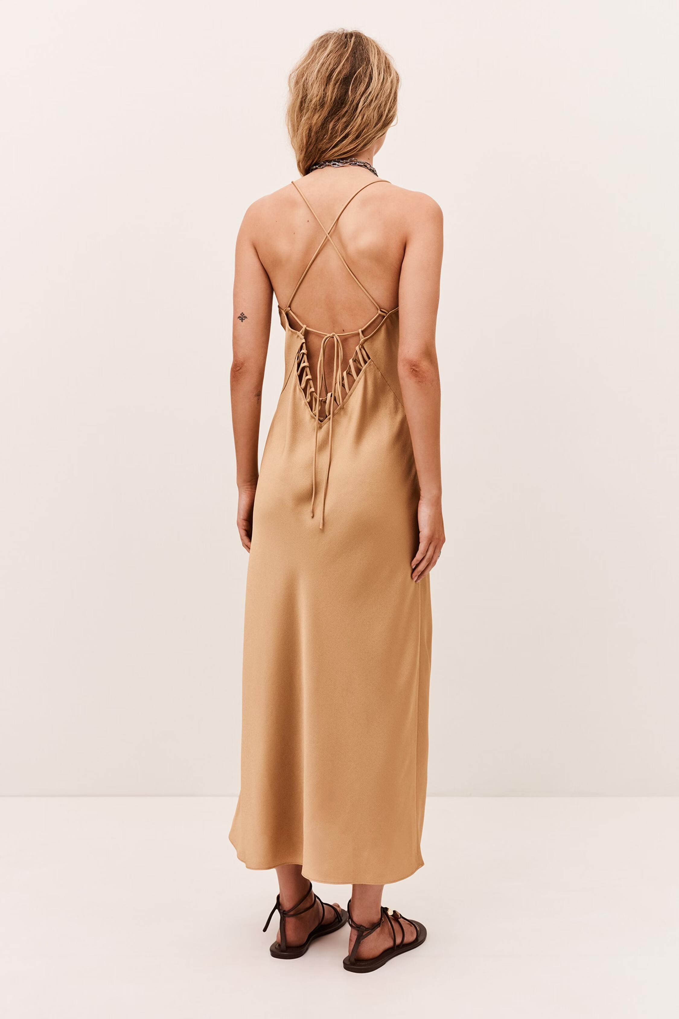 Midi Dress Ciana Brown | ba&sh Clothing
