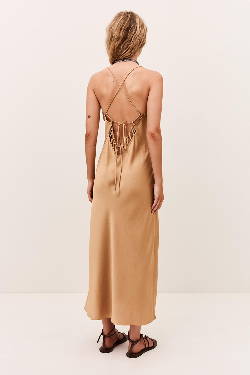 Midi Dress Ciana Brown | ba&sh Clothing