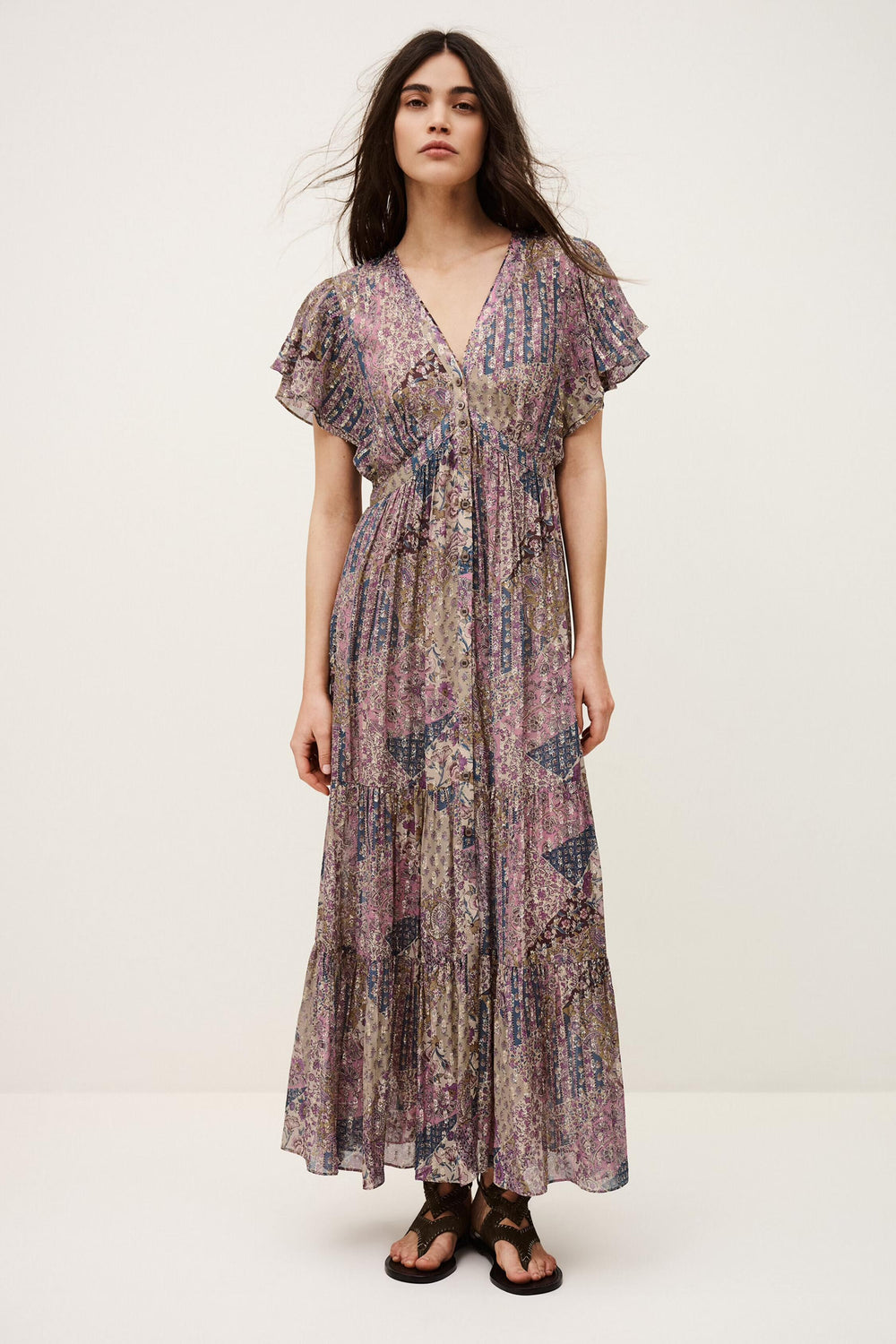 Midi Dress Pareta Pink | ba&sh Clothing