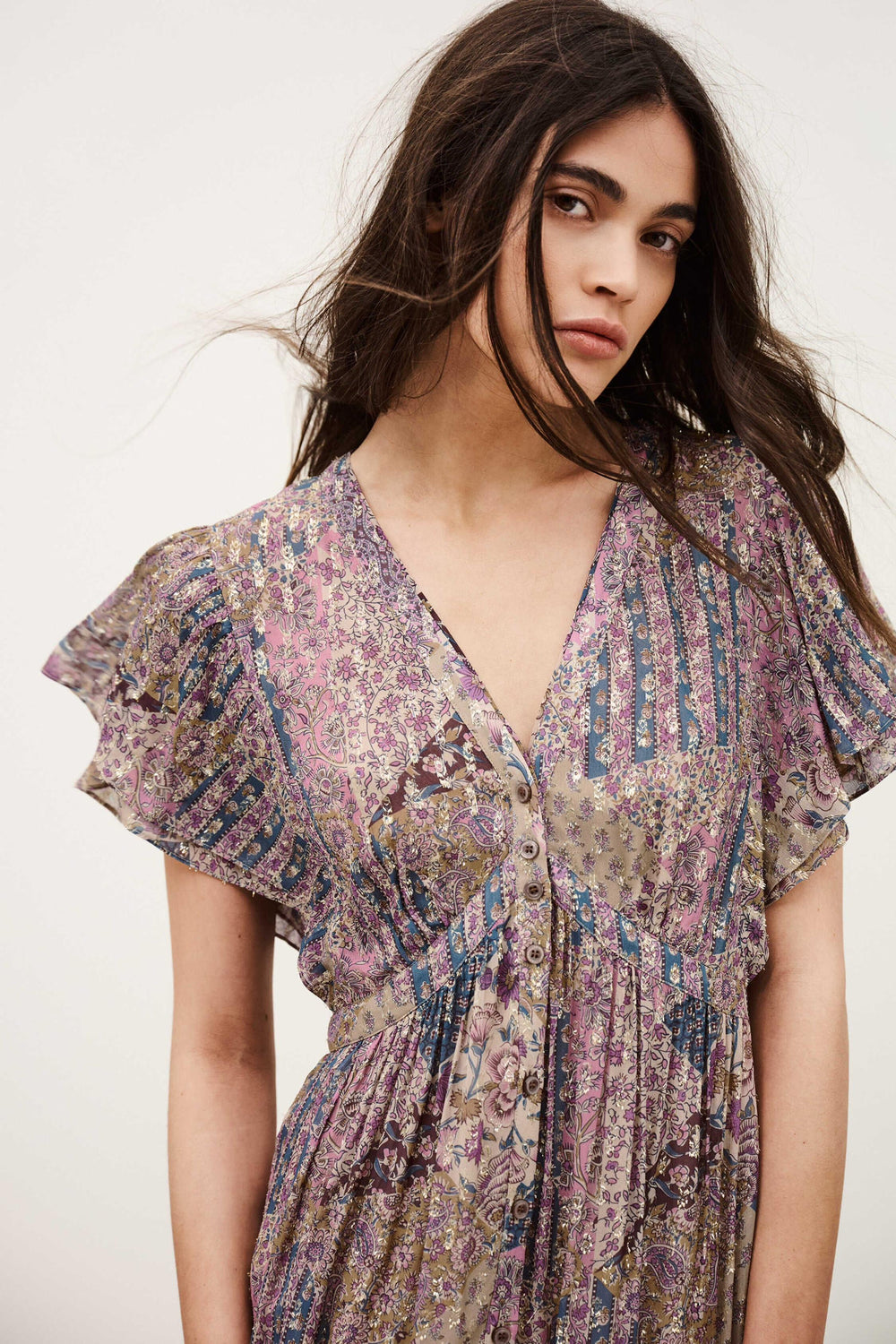 Midi Dress Pareta Pink | ba&sh Clothing